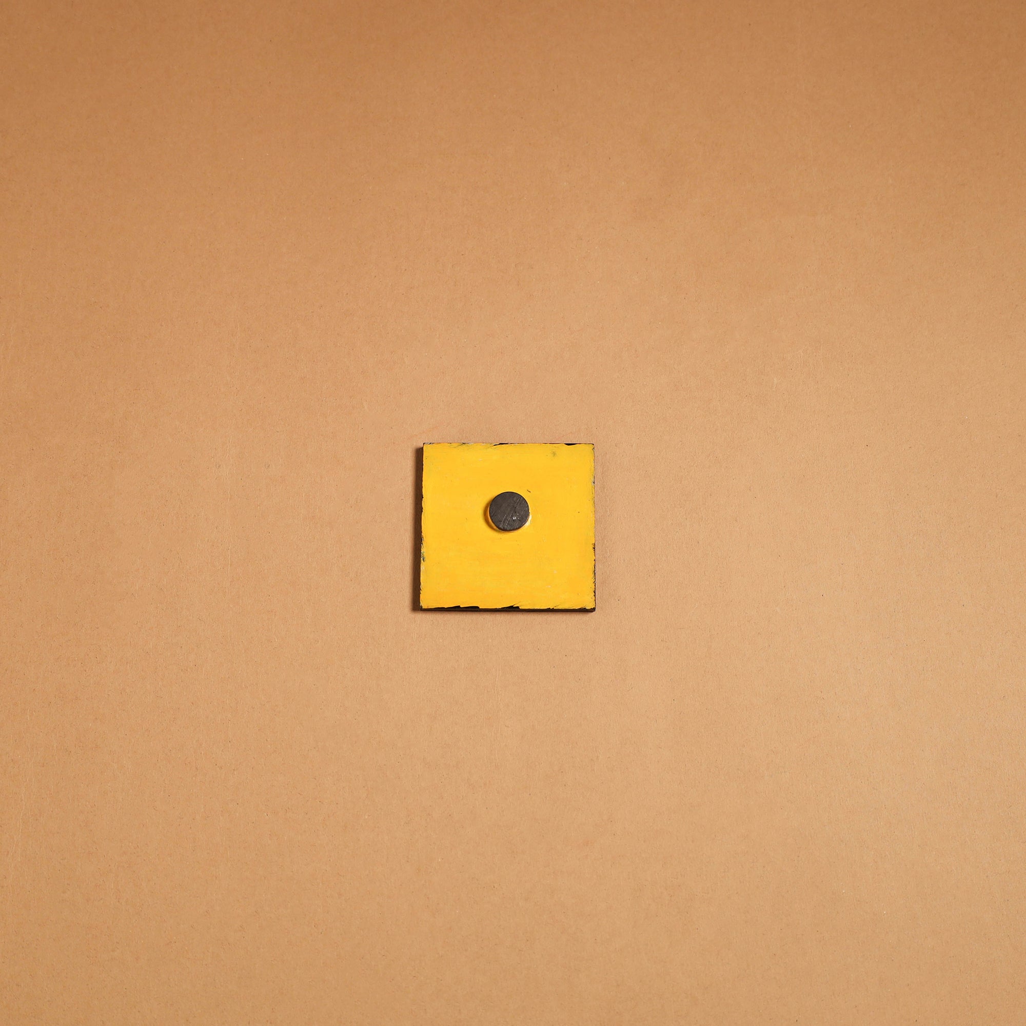 Multicolor - madhubani handpainted wooden fridge magnet 41