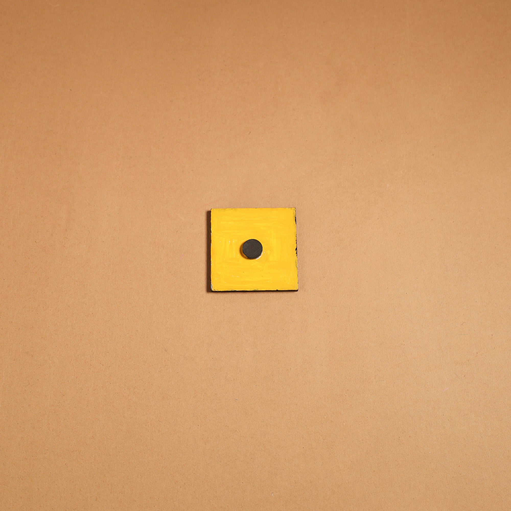 Multicolor - madhubani handpainted wooden fridge magnet 43