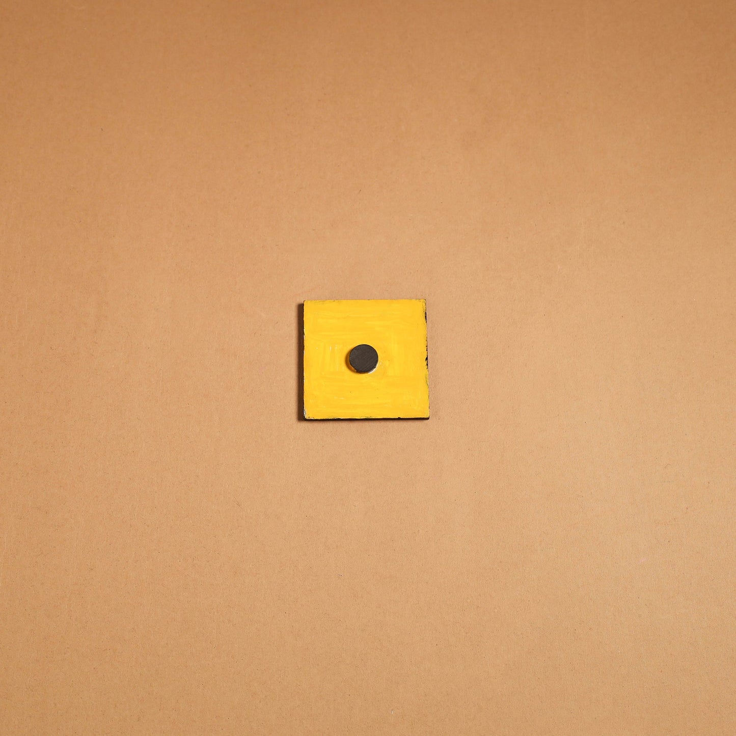 Multicolor - madhubani handpainted wooden fridge magnet 43