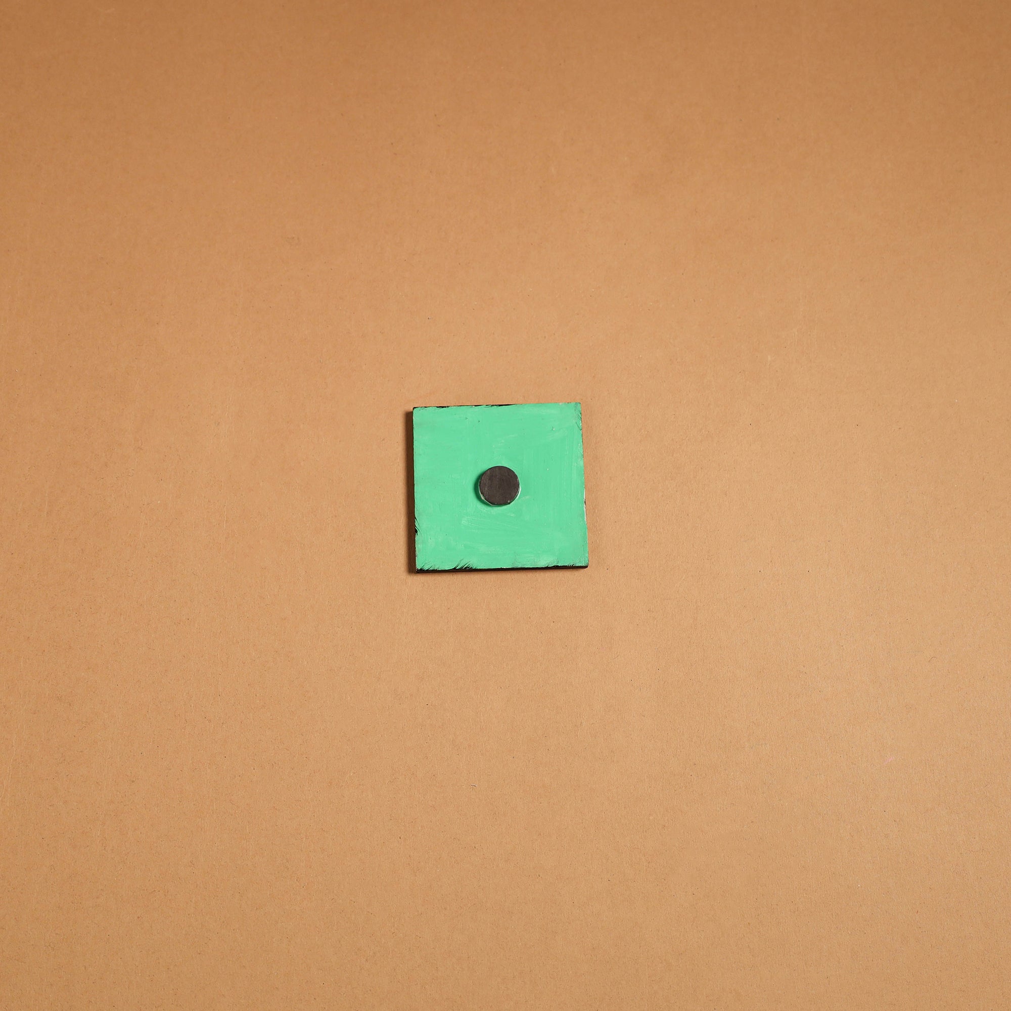 Multicolor - madhubani handpainted wooden fridge magnet 44