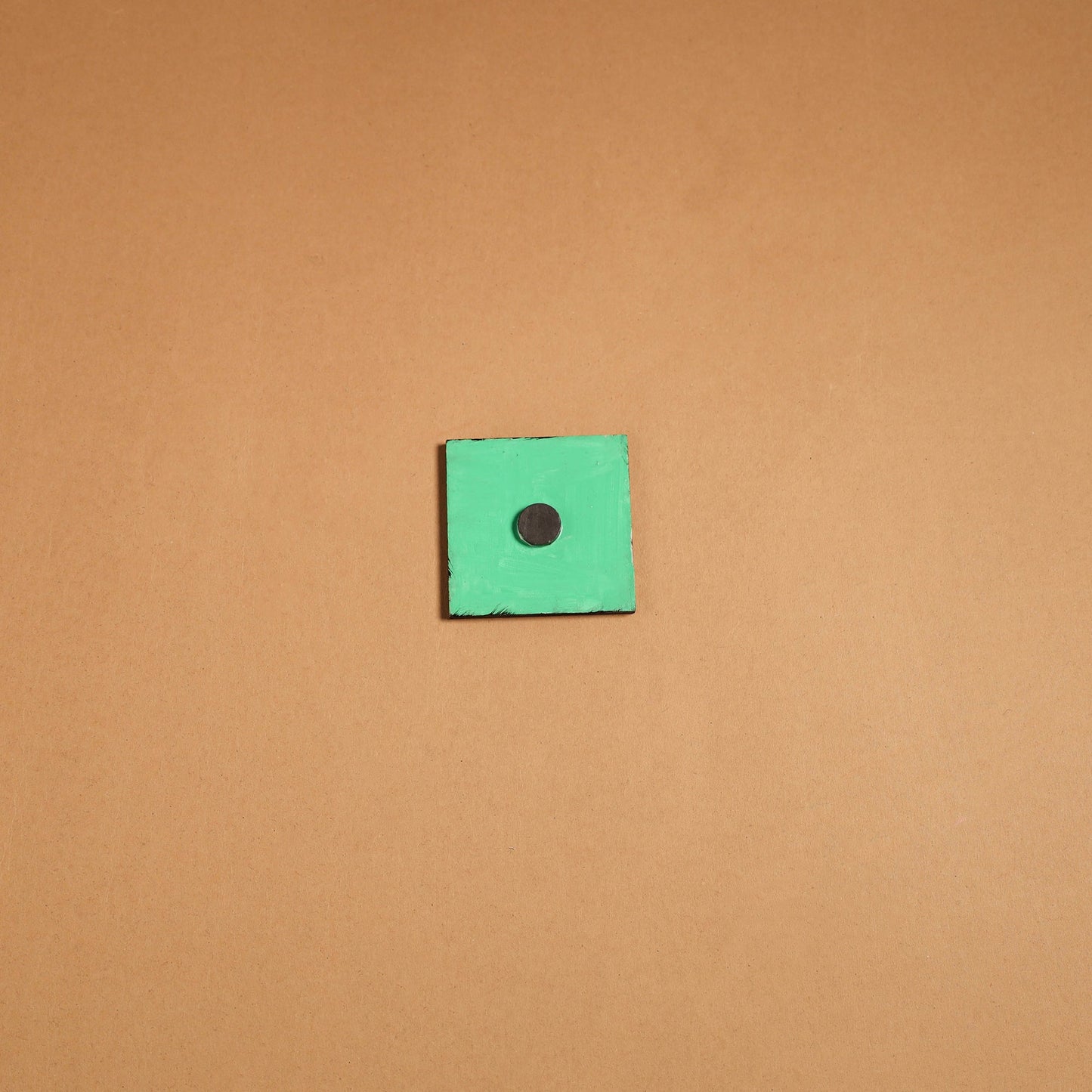 Multicolor - madhubani handpainted wooden fridge magnet 44