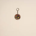 Madhubani handpainted wooden keychain 08 - handcrafted