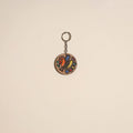 Madhubani handpainted wooden keychain 09 - handcrafted