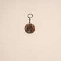 Madhubani handpainted wooden keychain 15 - handcrafted