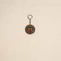 Madhubani handpainted wooden keychain 16 - handcrafted