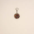 Madhubani handpainted wooden keychain 17 - handcrafted