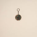 Madhubani handpainted wooden keychain 19 - handcrafted
