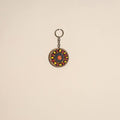 Madhubani handpainted wooden keychain 21 - handcrafted