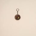 Madhubani handpainted wooden keychain 29 - handcrafted