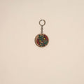 Madhubani handpainted wooden keychain 32 - handcrafted