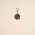 Madhubani handpainted wooden keychain 35 - handcrafted