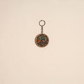 Madhubani handpainted wooden keychain 36 - handcrafted