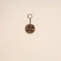 Madhubani handpainted wooden keychain 42 - handcrafted