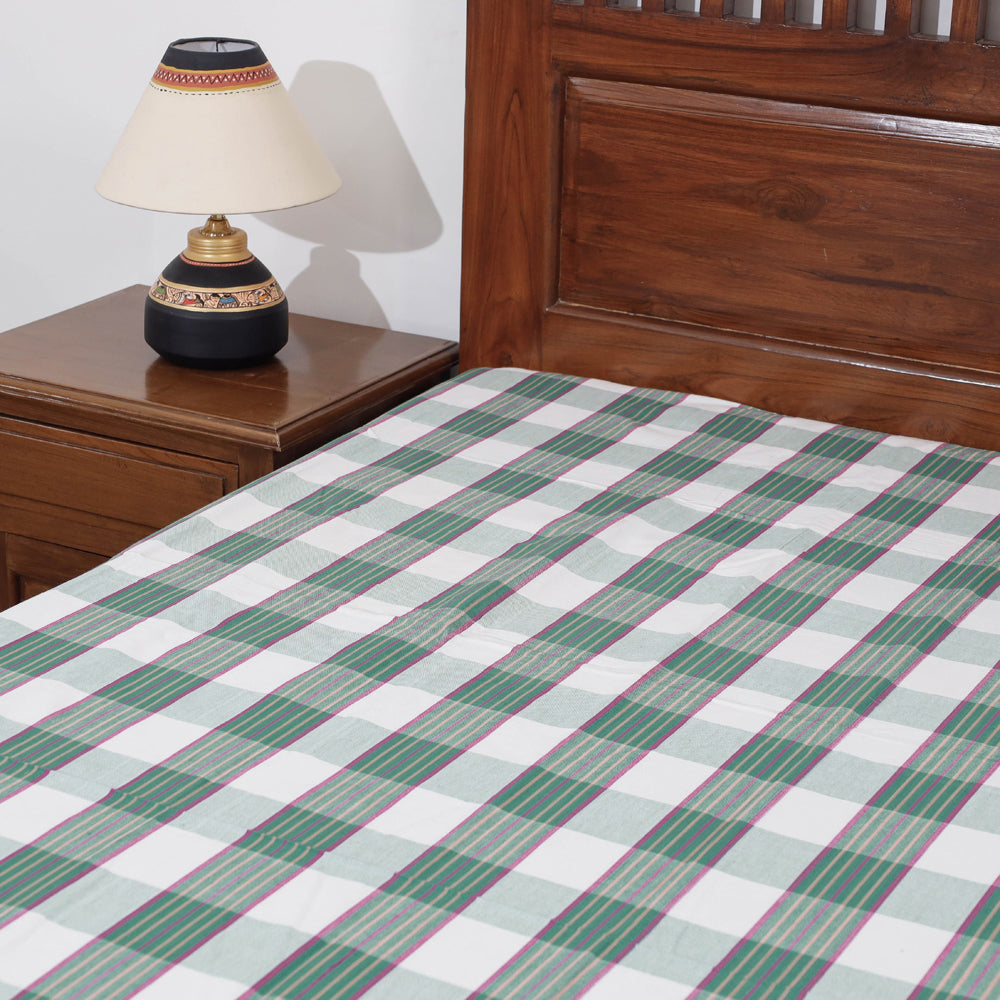 Buy Mangalagiri Handloom Cotton Single Bedcover Online at iTokri.com