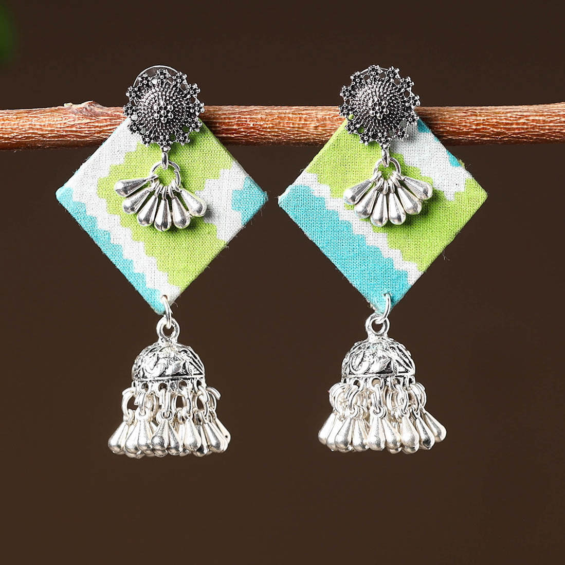 Buy Mayra Handcrafted GS Fabart Earrings