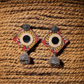 Multicolor - mayra handcrafted gs fabart jhumki earrings