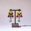 Buy Madhubani Handpainted Wooden Earrings Online India l iTokri.com