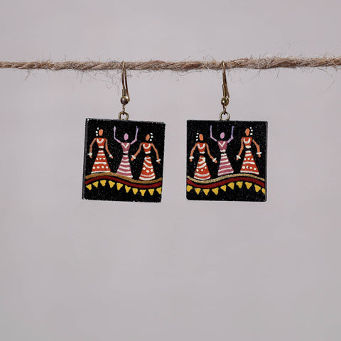  Miniature Handpainted Wooden Earrings Online at iTokri.com