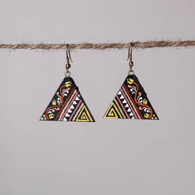Buy Miniature Handpainted Wooden Earrings Online at iTokri.com