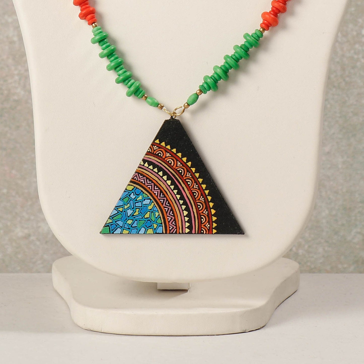 miniature handpainted necklace