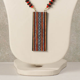 Buy Miniature Hand-painted Wooden Necklace With Beads Online at iTokri.com