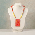 Miniature Handpainted Wooden Necklace With Beads