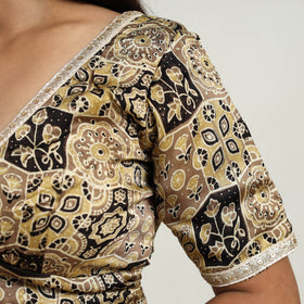 Multicolor - modal silk stitched blouse 11 - handcrafted