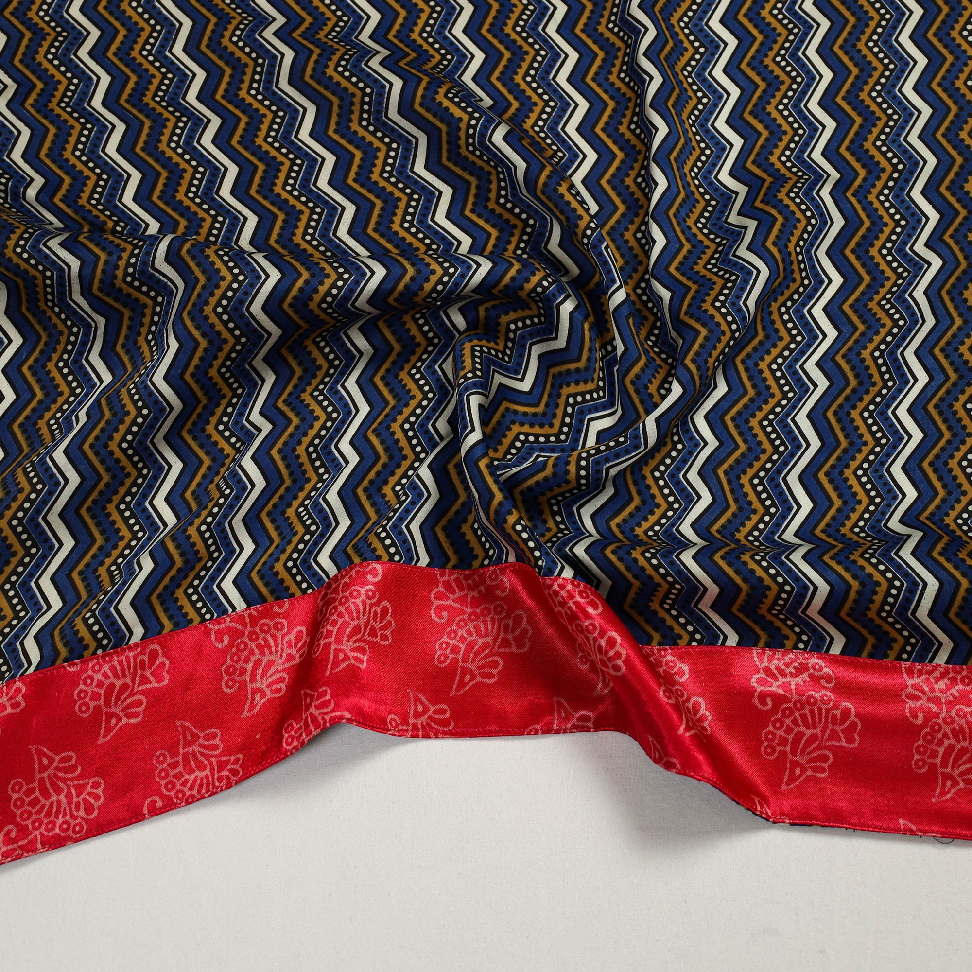 Multicolor - modal silk blouse piece 48 - handcrafted