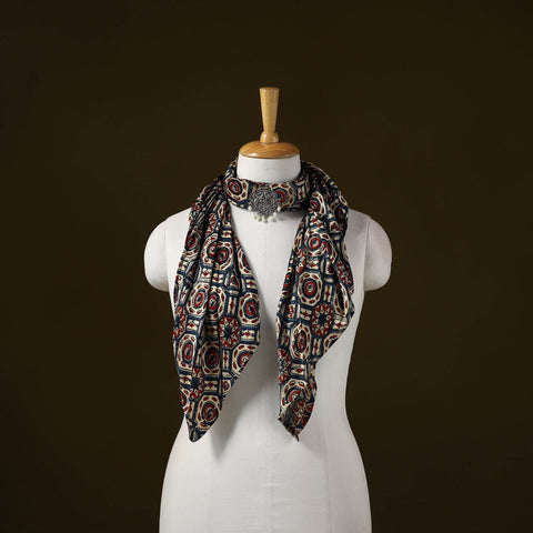 Modal silk pendant necklace scarf 39 - handcrafted