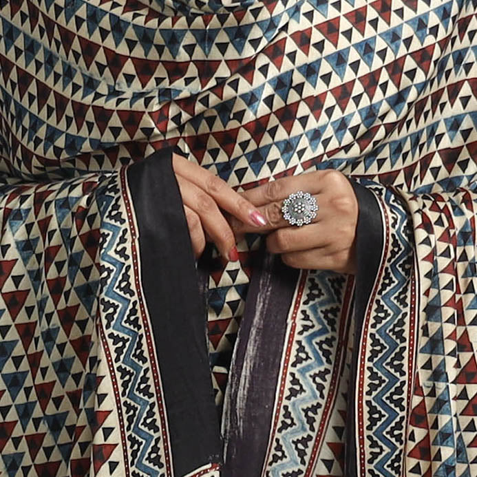 Multicolor - modal silk dupatta 73 - handcrafted