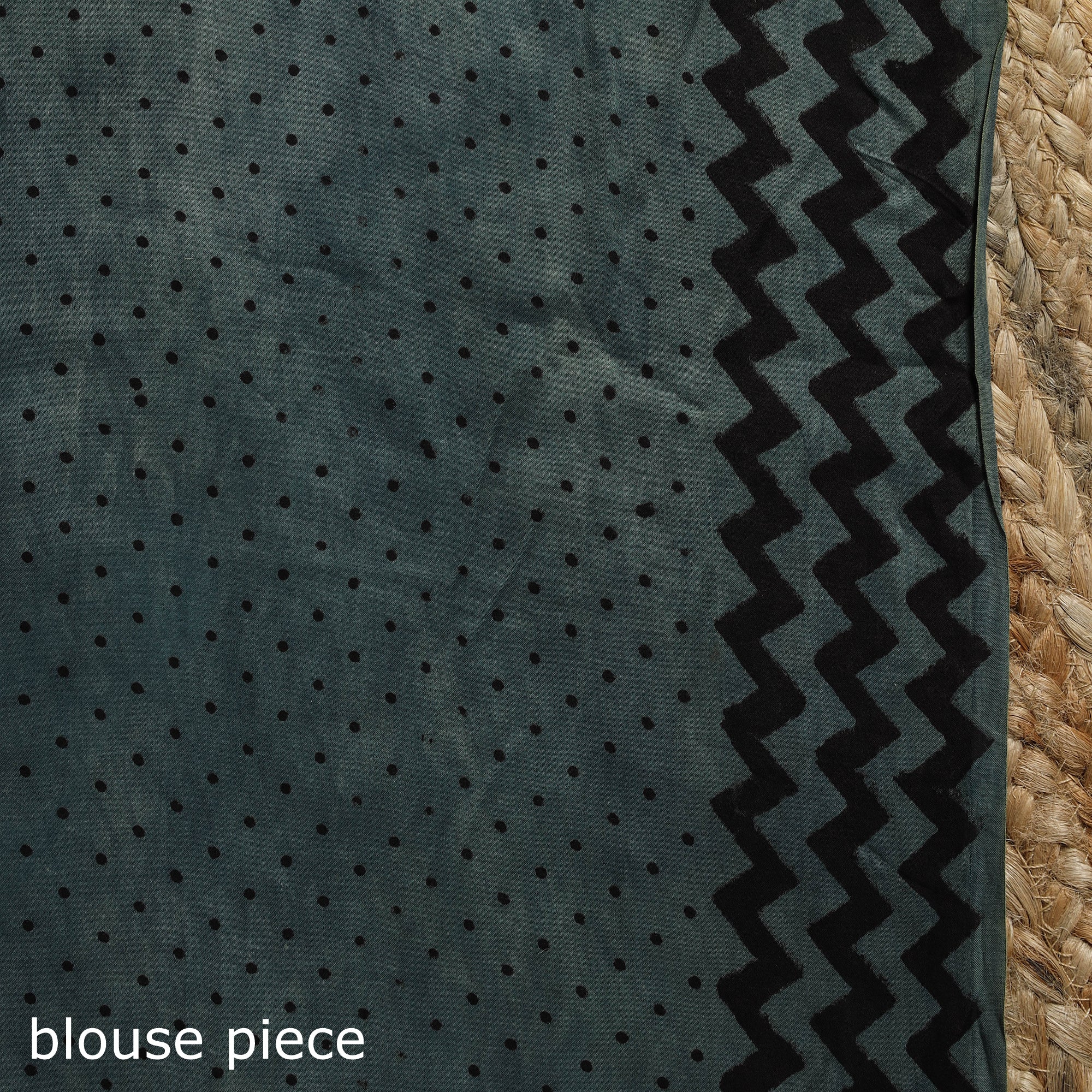 Modal silk hand bagru saree 18 - handcrafted