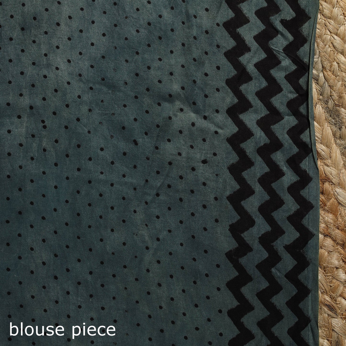 Modal silk hand bagru saree 18 - handcrafted