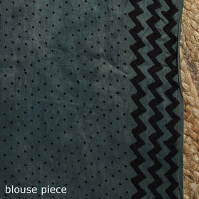 Modal silk hand bagru saree 18 - handcrafted