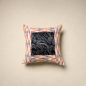 Modal silk patch pochampally ikat cushion cover 17