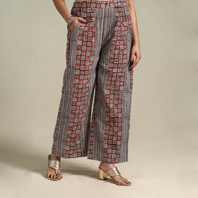 Multicolour Bagh Block Print Natural Dyed Cotton Palazzo