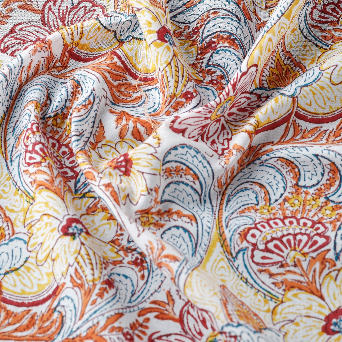 Multicolor - multicolour flower garden sanganeri block