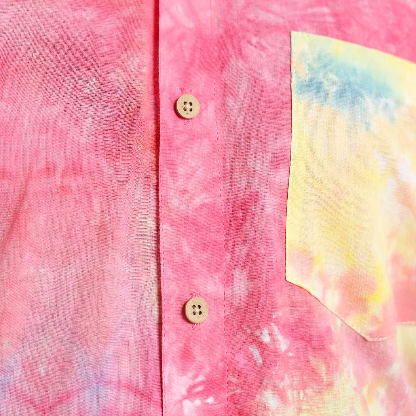 Multicolour Full Sleeve Tie & Dye Cotton Men Shibori Shirt