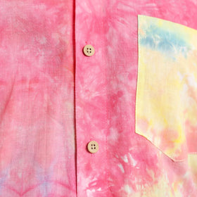 Multicolour Full Sleeve Tie & Dye Cotton Men Shibori Shirt