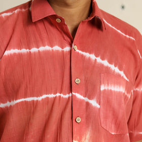Buy Half Sleeve Tie & Dye Cotton Men Shibori Shirt