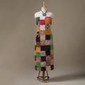 Multicolour Hand-Stitched Mosaic Cotton Kurta Material
