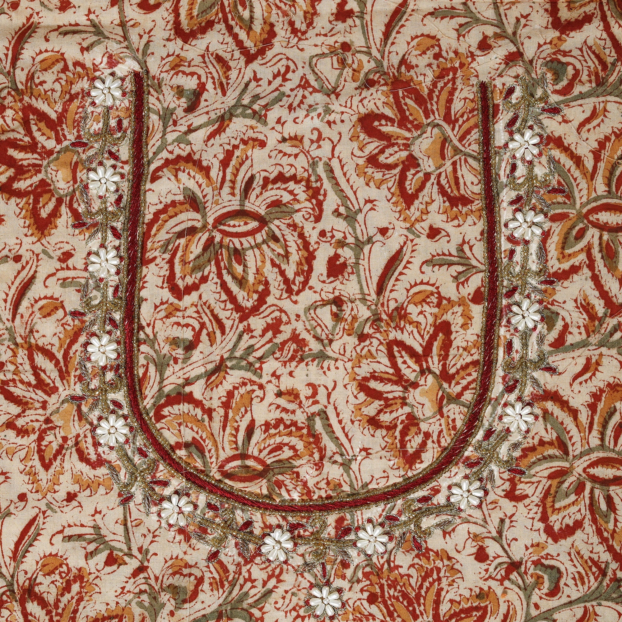 Multicolor - multicolour - kalamkari hand embroidery cotton