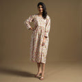 Buy Sanganeri Block Printed Cotton Flared Dress Online at iTokri.com
