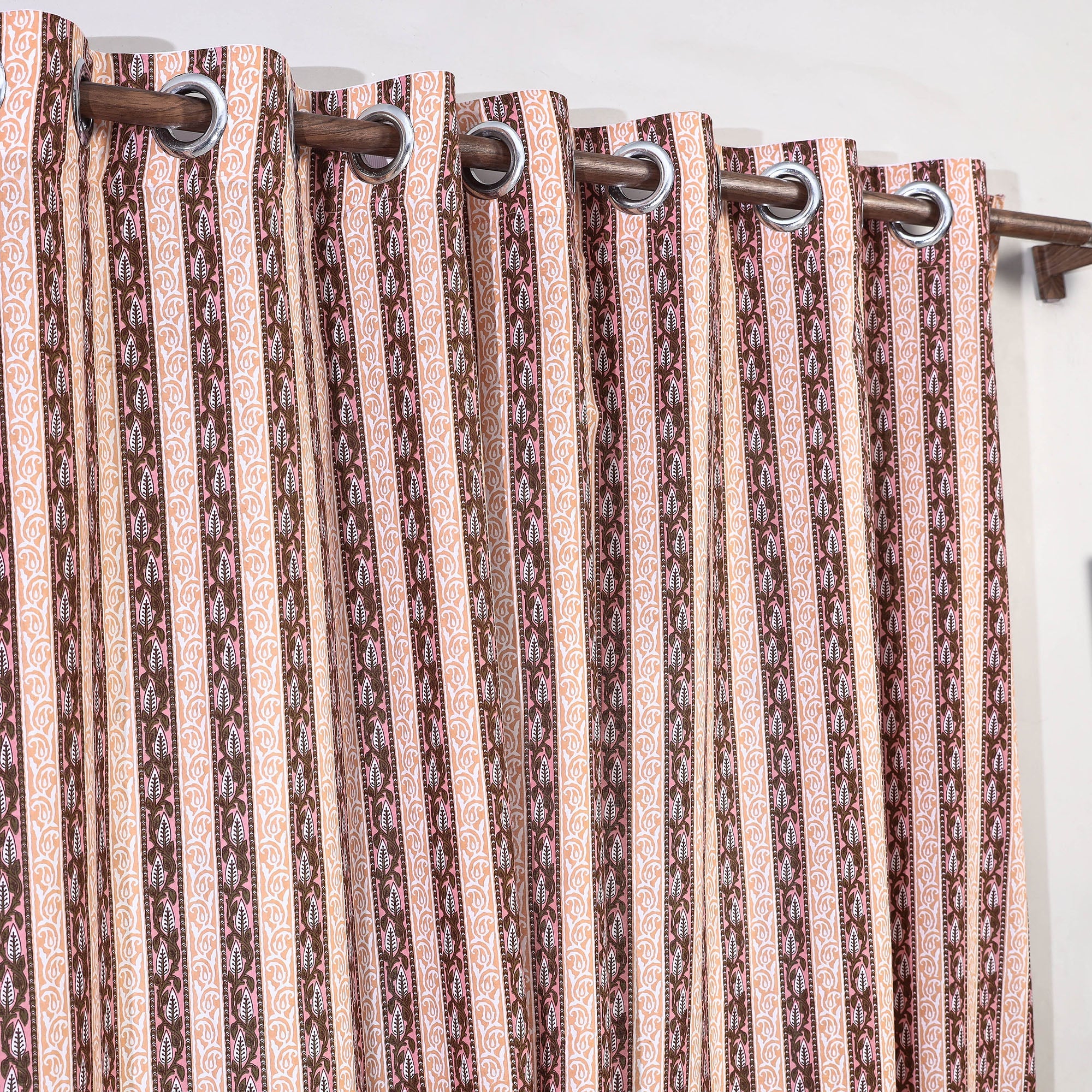 Buy Sanganeri Block Printed Cotton Door Curtain (7 x 3 Feet) (Single Piece) Online at iTopkri