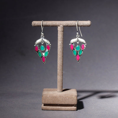  Antique Finish Oxidised German Silver Earrings 