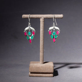  Antique Finish Oxidised German Silver Earrings 