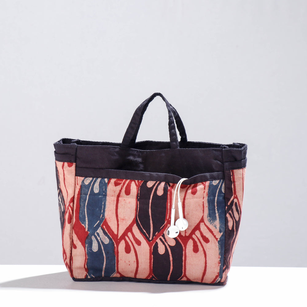  Ajrakh Multipurpose Cosmetic/Toiletry Cotton Pouch 