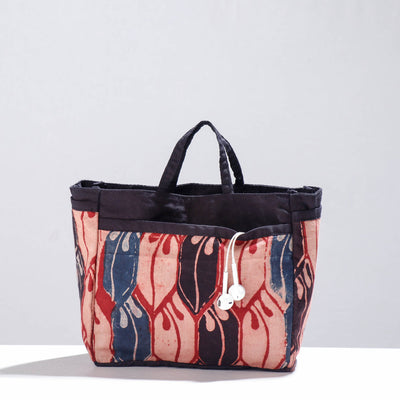  Ajrakh Multipurpose Cosmetic/Toiletry Cotton Pouch 