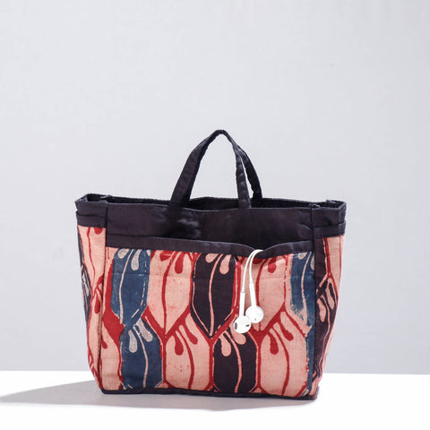  Ajrakh Multipurpose Cosmetic/Toiletry Cotton Pouch 