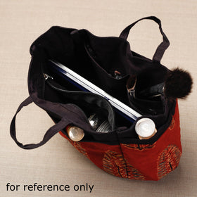  Ajrakh Multipurpose Cosmetic/Toiletry Cotton Pouch 