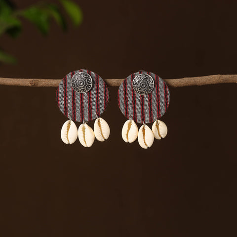  Muskan Fabart Shell Work Earrings 